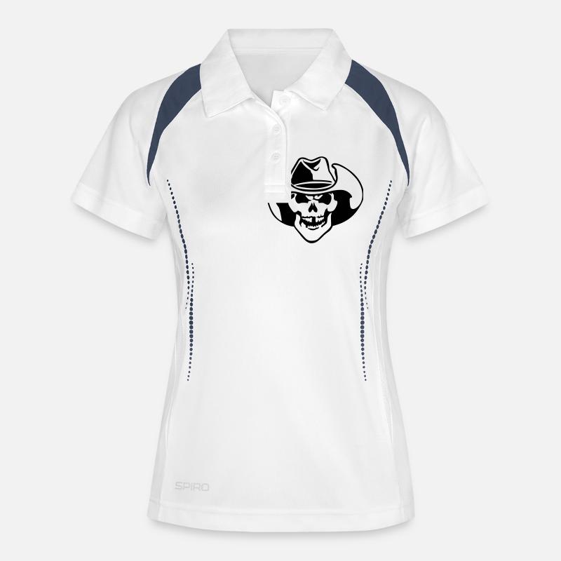 bone head / bone head - Women's Polo breathable - white/navy