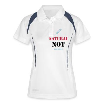 NATURAL NOT POSSIBLE - JUICE - Women's Polo breathable - white/navy - Front