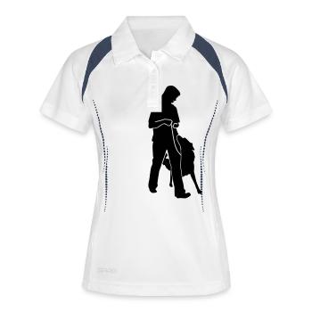 Bei Fuss - Frauen Polo atmungsaktiv - Weiß/Navy - Vorne