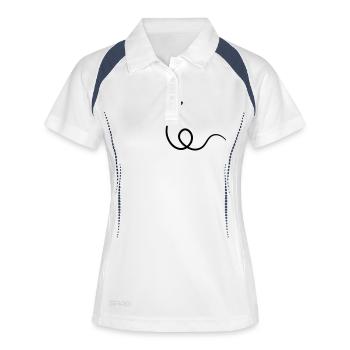 Airplane - Women's Polo breathable - white/navy - Front