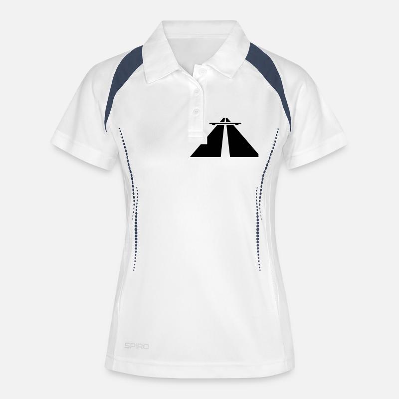 highway - Women's Polo breathable - white/navy