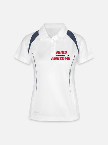 Weird is a side effect of awesome - Women's Polo breathable - white/navy