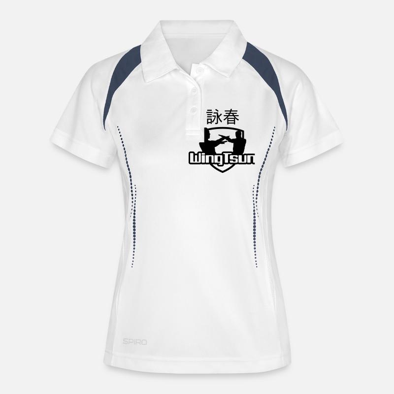 wingtsun1a - Women's Polo breathable - white/navy