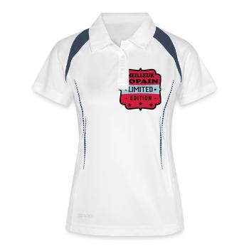 MEILLEUR COPAIN LIMITED EDITION - Polo respirant Femme - blanc/marine - Devant