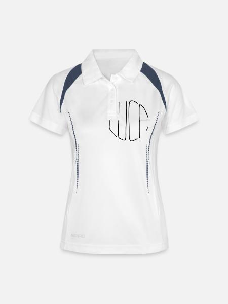 Luca - Women's Polo breathable - white/navy