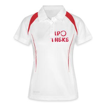 Apotheke - Frauen Polo atmungsaktiv - Weiß/Navy - Vorne
