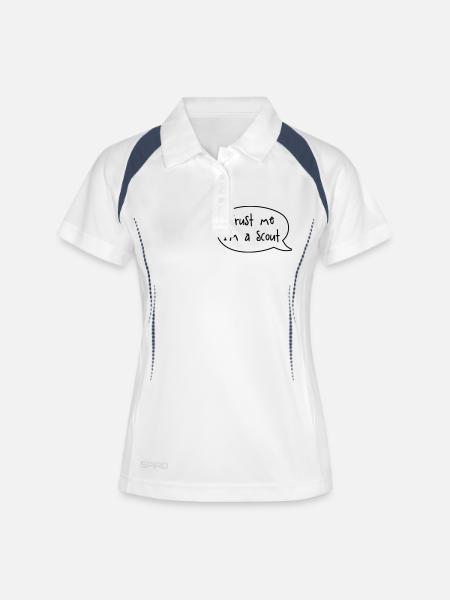 Trust me I'm a scout - Women's Polo breathable - white/navy