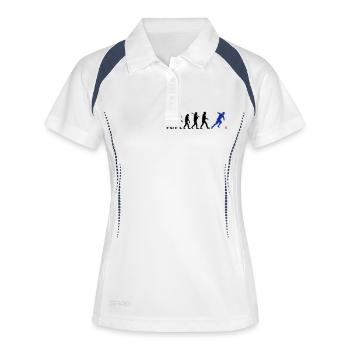 EVOLUTION FOOTBALL - Polo respirant Femme - blanc/marine - Devant