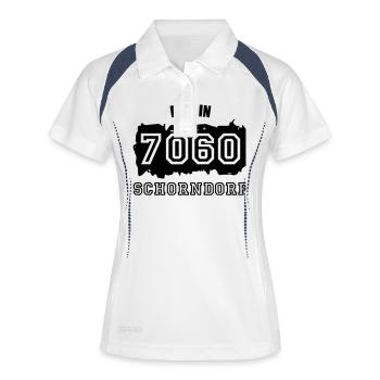 Established 7060 Schorndorf - Frauen Polo atmungsaktiv - Weiß/Navy - Vorne