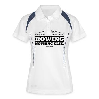 rowing nothing else Rudern Skull Boot Skiff - Polo respirant Femme - blanc/marine - Devant