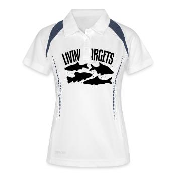 Living Targets - Women's Polo breathable - white/navy - Front
