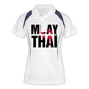 Muay Thai! - Women's Polo breathable - white/navy - Front