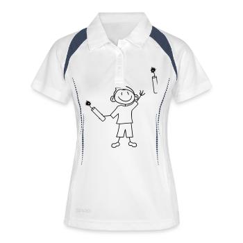 tnt dynamit nitro kuender bombe throw explosion a - Women's Polo breathable - white/navy - Front