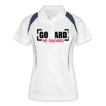 Go Hard No Excuses - Polo respirant Femme - blanc/marine - Devant
