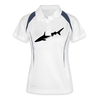 Hai - Vector Design - Polo respirant Femme - blanc/marine - Devant