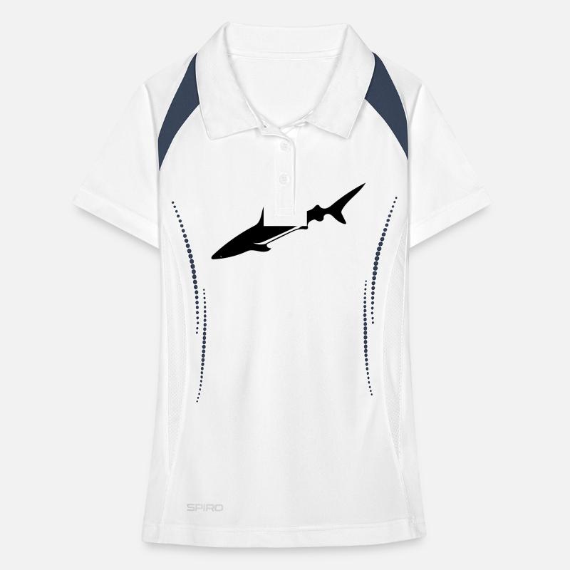 Shark - Vector Design Women's Polo breathable
