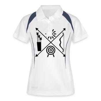 Archery - Women's Polo breathable - white/navy - Front
