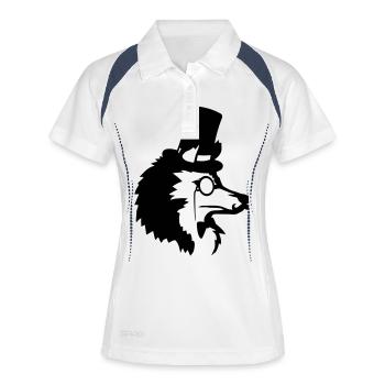 Cylindre Mr. Wolf Gentlemen - Polo respirant Femme - blanc/marine - Devant