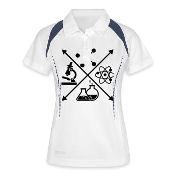 Chemistry - Women's Polo breathable - white/navy - Front