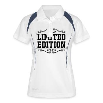 limited edition 3 - Frauen Polo atmungsaktiv - Weiß/Navy - Vorne
