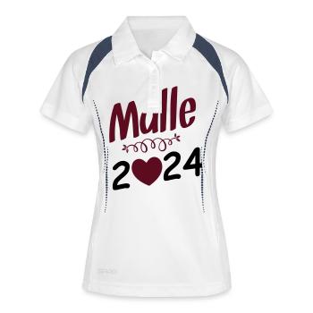malle 2024 - Frauen Polo atmungsaktiv - Weiß/Navy - Vorne