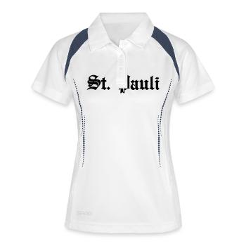 St Pauli - Polo respirant Femme - blanc/marine - Devant