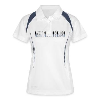 Work Hard Nice - Women's Polo breathable - white/navy - Front