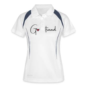 Golden Sands Heart Holidays - Women's Polo breathable - white/navy - Front