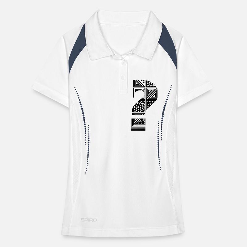 question mark ? Women's Polo breathable