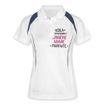 Arrière Mamie Mamy Grand Mère Grand-Mère - Women's Polo breathable - white/navy - Front
