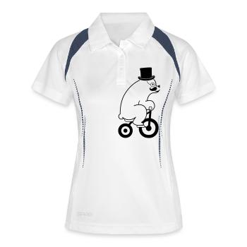 Eisbaer Bike SIR 01 - Women's Polo breathable - white/navy - Front