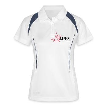 Anarchy Alpes - Polo respirant Femme - blanc/marine - Devant