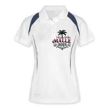 Malle 2025 - Women's Polo breathable - white/navy - Front