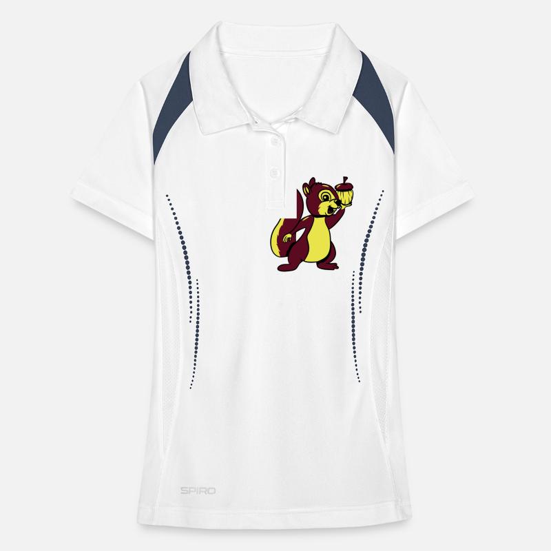 Squirrel foster joy Women's Polo breathable