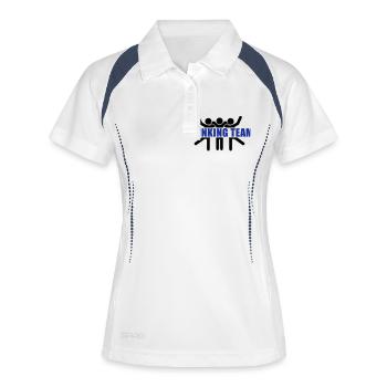 drinking_team__f2 - Polo respirant Femme - blanc/marine - Devant