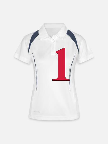 1 Birthday - Women's Polo breathable - white/navy