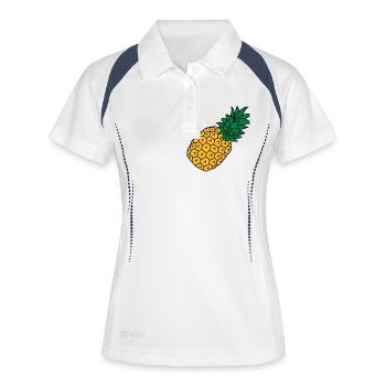 pineapple holidays Eat Well - Women's Polo breathable - white/navy - Front