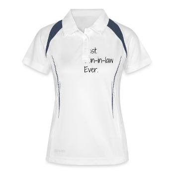Son-in-law / Son in law / Marriage / Family - Women's Polo breathable - white/navy - Front