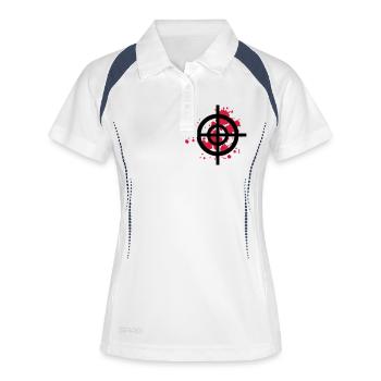 target blood protect css - Women's Polo breathable - white/navy - Front