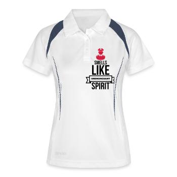 Smells Like Ordnungsamt Esprit - Polo respirant Femme - blanc/marine - Devant