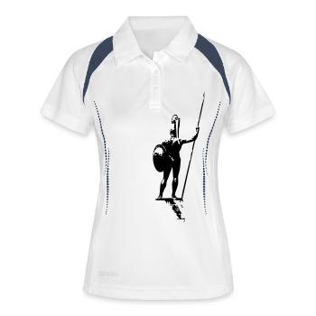 Galdiator as a vector graphic - Women's Polo breathable - white/navy - Front