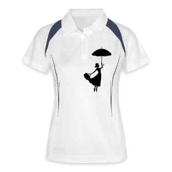 Woman Umbrella - Women's Polo breathable - white/navy - Front
