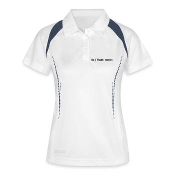 Coder Humor: Titanic Float None - Women's Polo breathable - white/navy - Front