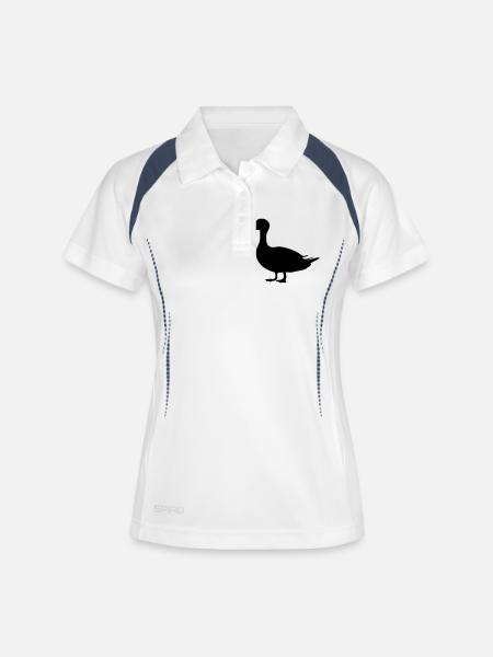 Duck - Women's Polo breathable - white/navy