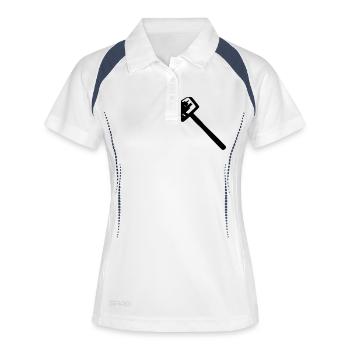 Mallet - Women's Polo breathable - white/navy - Front