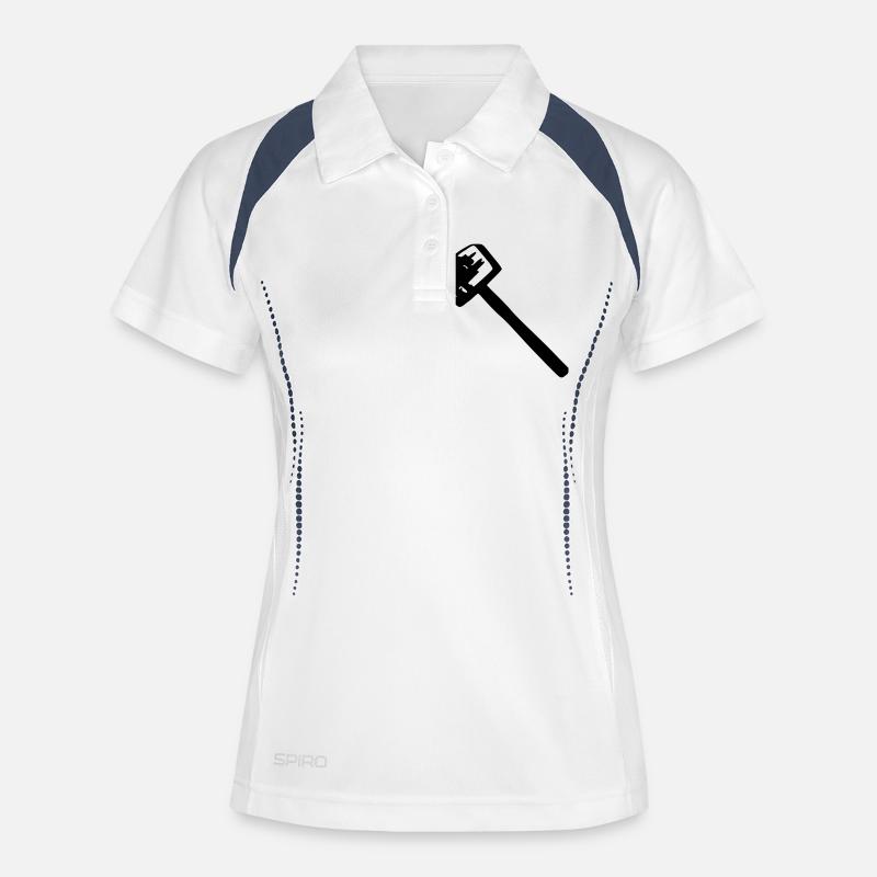 Mallet - Women's Polo breathable - white/navy