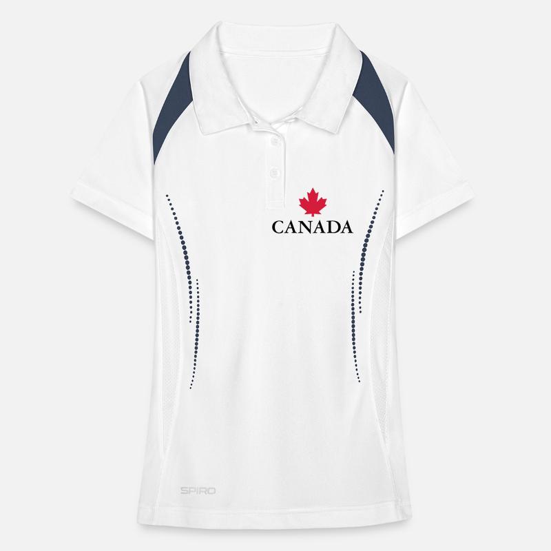 Canada, Ottawa, Maple Leaf Maple Leaf Canada Amérique Polo respirant Femme