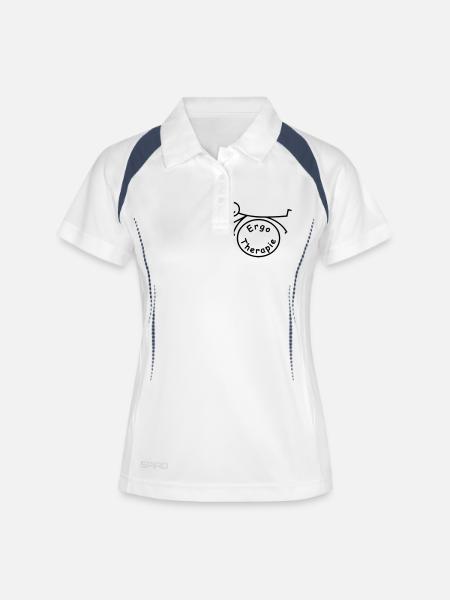 Classic occupational therapy - Women's Polo breathable - white/navy