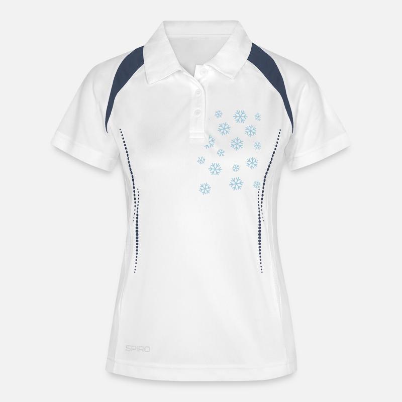 Snow - Women's Polo breathable - white/navy