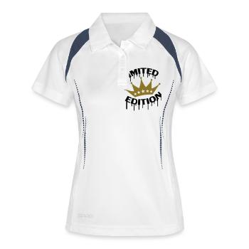 Limited Edition Crown - Polo respirant Femme - blanc/marine - Devant